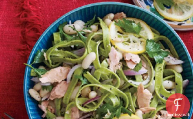 Linguine con Tonno Italiano e Fagioli Bianchi