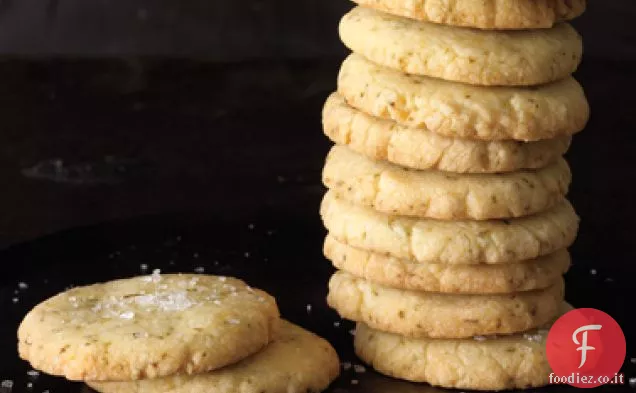 Biscotti di pasta frolla al Basilico al limone e lime