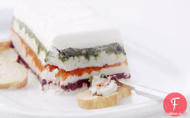 Torta al Pesto, Olive e Peperoni arrostiti