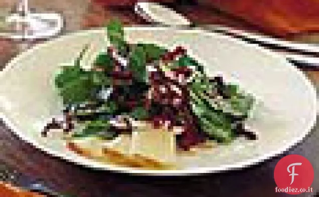 Insalata di rucola e Mozzarella affumicata con Vinaigrette al limone