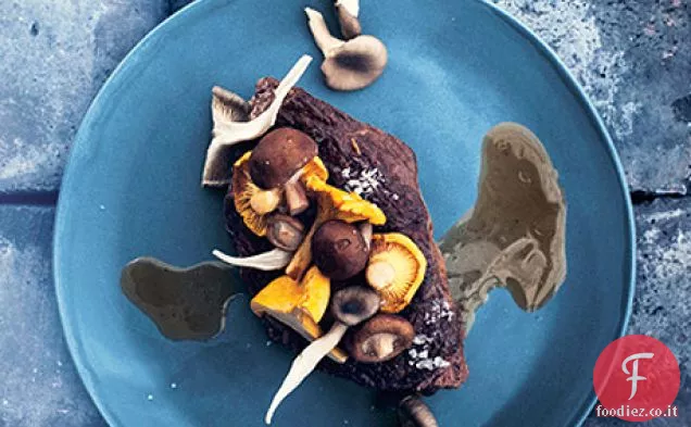 Manzo e funghi selvatici