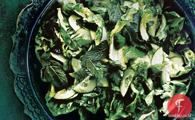 Insalata di lattuga, prezzemolo e menta