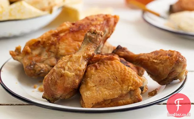 Pollo fritto con sugo