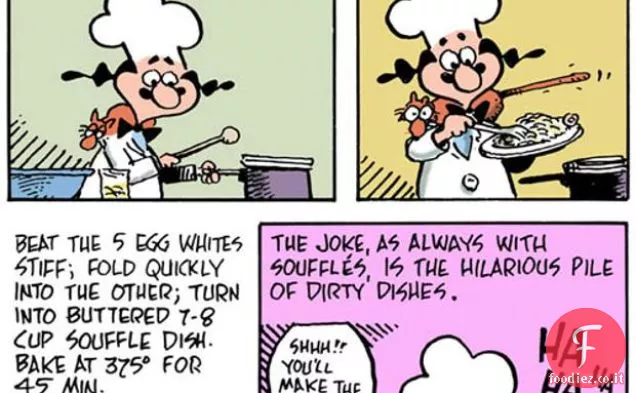 La cucina dei cartoni animati: soufflé di coregone