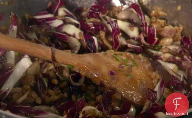 Insalata calda di farro e mirtilli
