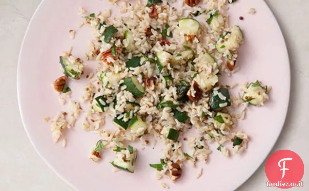 Insalata di riso al coriandolo caldo alle erbe