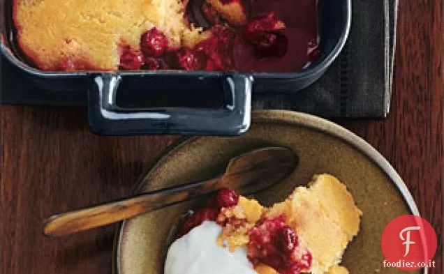 Torta budino di mirtilli e acero