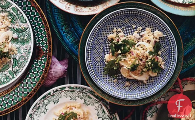 Insalata di quinoa con cuori freschi di palma (Ensalada de Quinoa con Chonta)