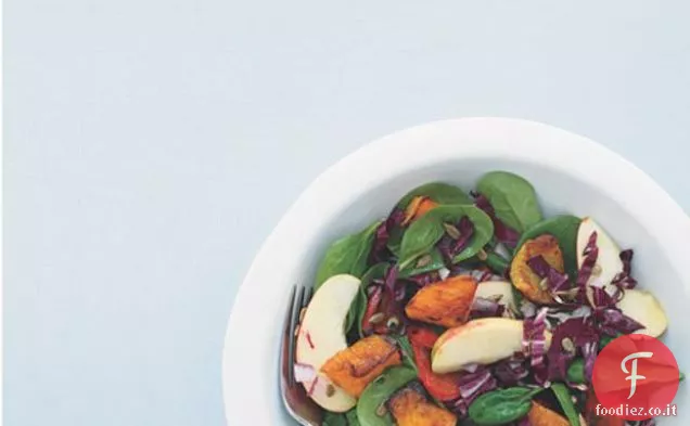 Insalata di zucca arrosto e spinaci