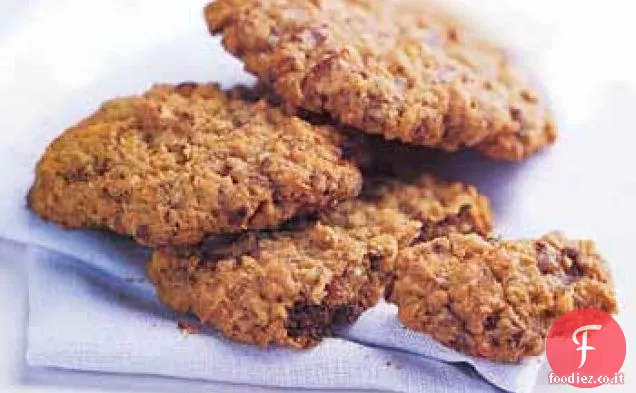 Chocolate Chunk Farina d'avena Biscotti al cocco
