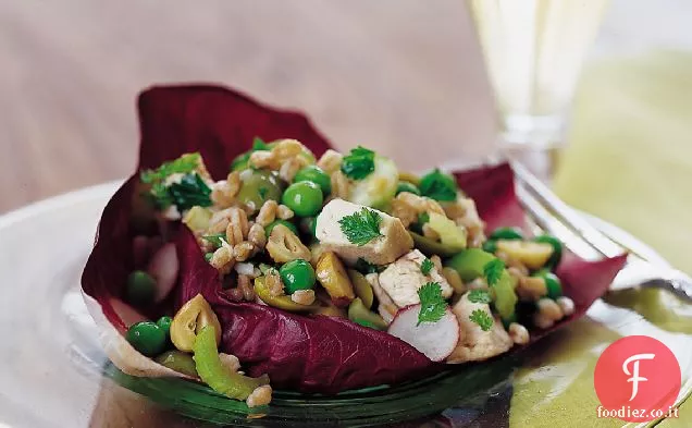 Insalata di pollo con Farro e Olive