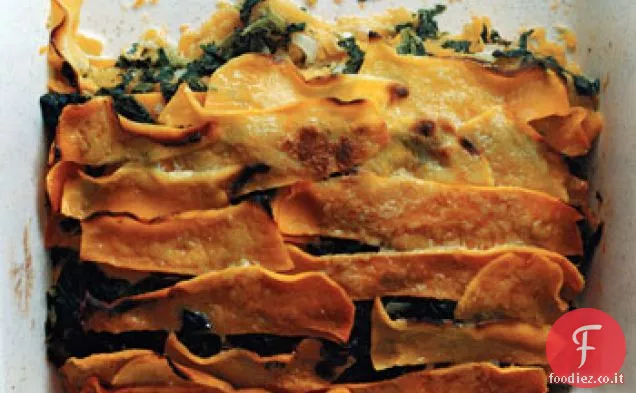 Zucca e crema di spinaci gratinati