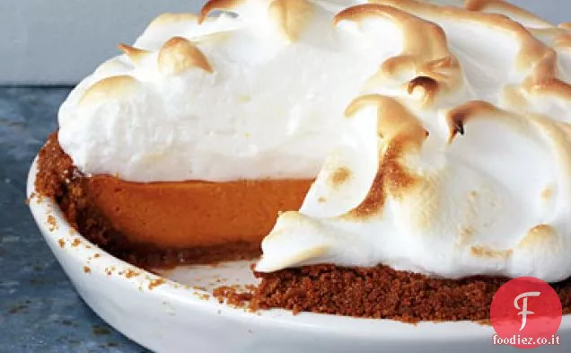 Torta di patate dolci con meringa Marshmallow