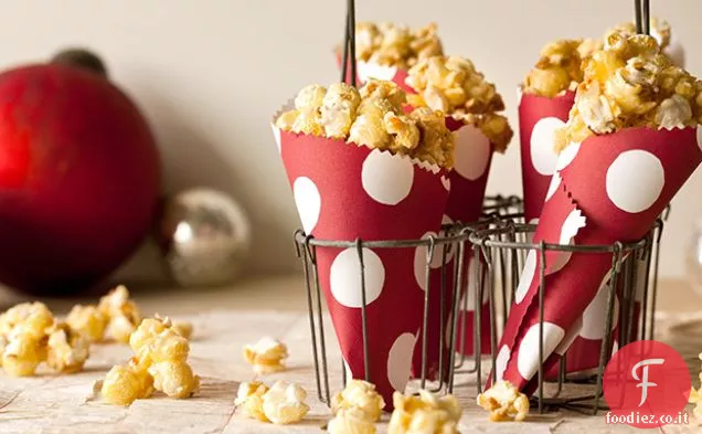 Mais caramellato con Mandorle affumicate e Fleur de Sel