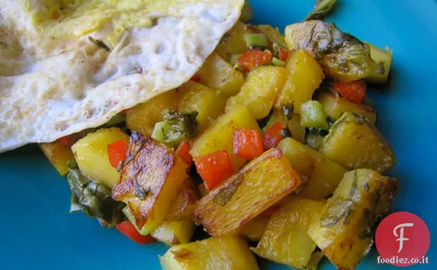 Hash Zucca piccante con acetosa e olio di semi di zucca Butternut