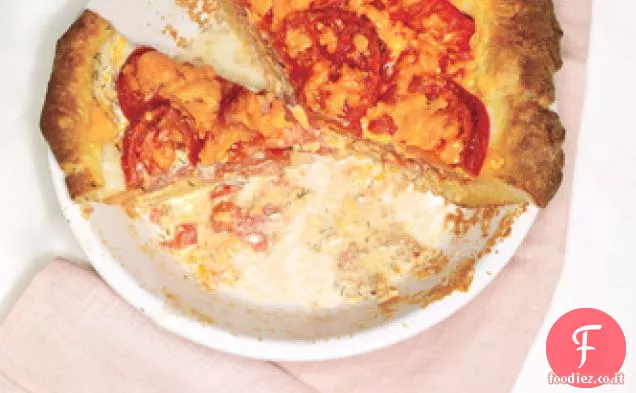 Torta di pomodoro e cheddar