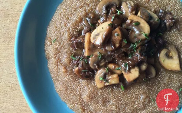 Risotto all'Amaranto con Funghi