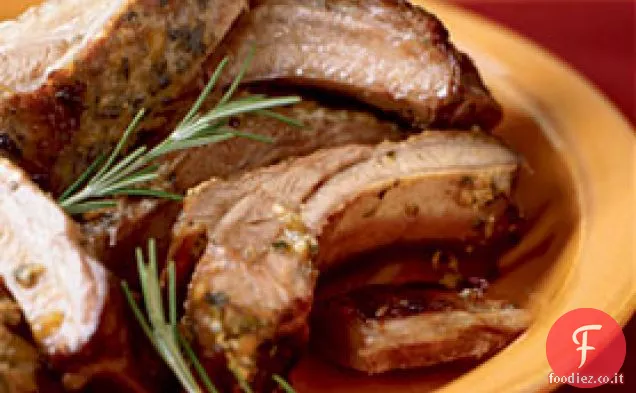 Al forno bambino indietro costole con limone Confit Marinata