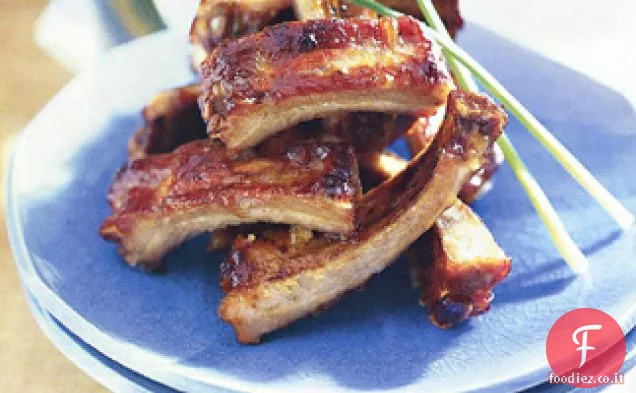 Costole posteriori affumicate con glassa di miele Hoisin