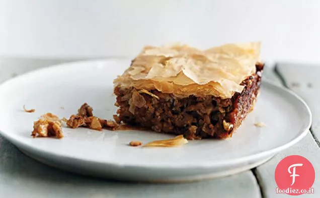 Torta Fillo di melanzane e noci