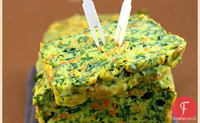 Torta di patate dolci e spinaci