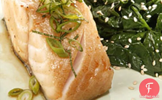 Spinaci al sesamo al vapore