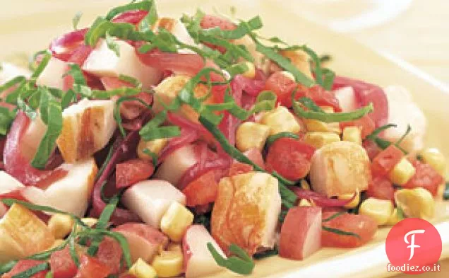 Insalata di aragosta con verdure estive
