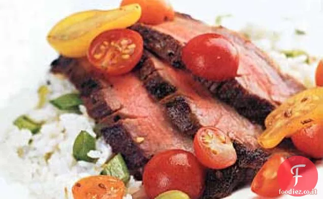 Bistecca alla griglia con spezie