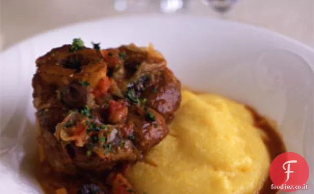 Osso Buco con Pomodori, Olive e Gremolata