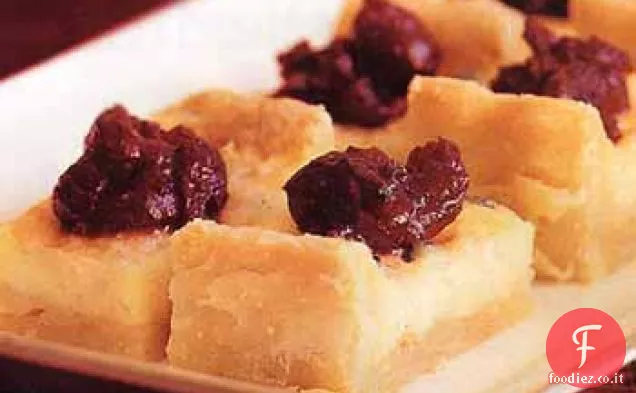 Stilton Crostata con mirtillo Chutney