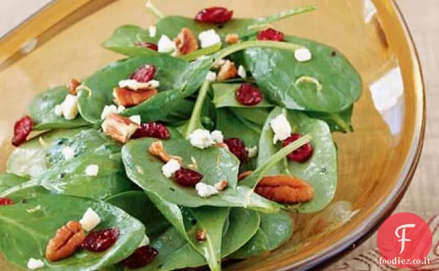 Insalata di spinaci al mirtillo con Gorgonzola