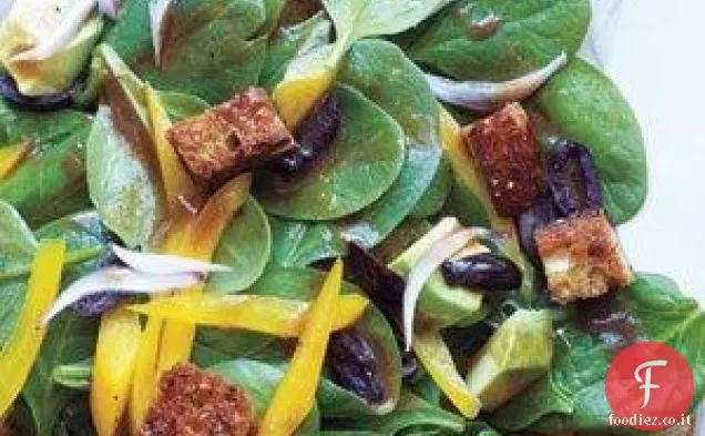 Insalata di spinaci con Avocado e pepe Ricetta