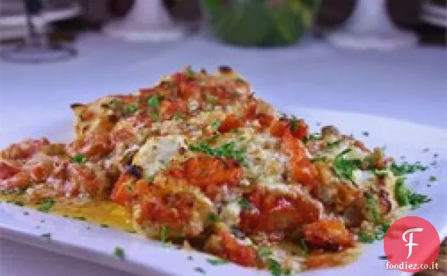 Merluzzo al forno con formaggio alle erbe di Boursin