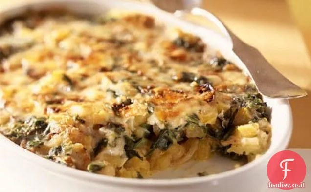 Zucca smerlata e spinaci