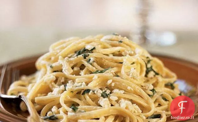 Linguine e Spinaci al Gorgonzola