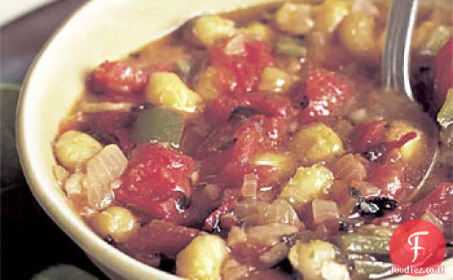 Zuppa di Hominy, pomodoro e peperoncino