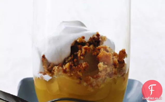 Salsa di mele con burro Briciole di noci pecan
