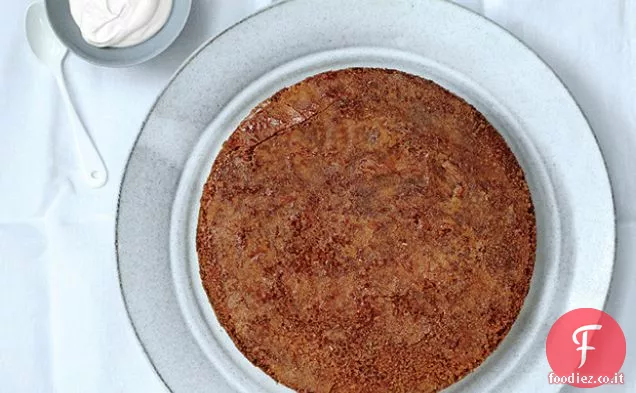 Torta al Burro-Polenta Marrone con Caramello d'Acero