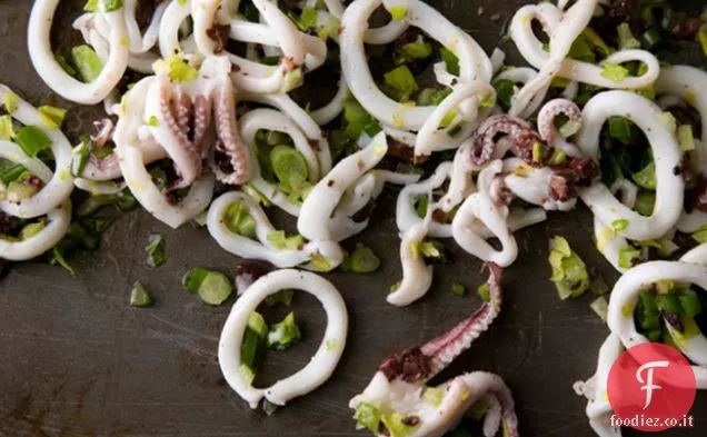 Calamari-Insalata di olive