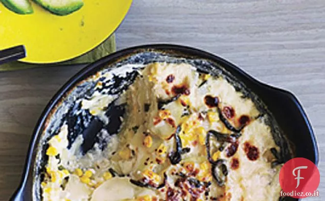 Gratin di Poblano, Patate e mais
