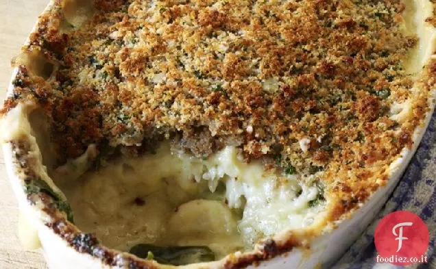 Eglefino con salsa di formaggio