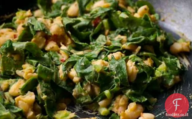 Poltiglia di Fagioli Cannellini con Spinaci
