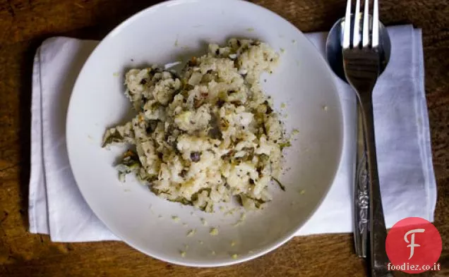Risotto al limone con Spinaci e Pistacchio