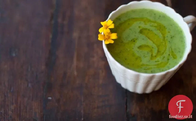 Ricetta zuppa di spinaci e zucchine