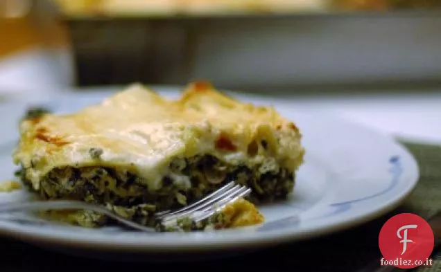 Lasagne di spinaci e Portobello