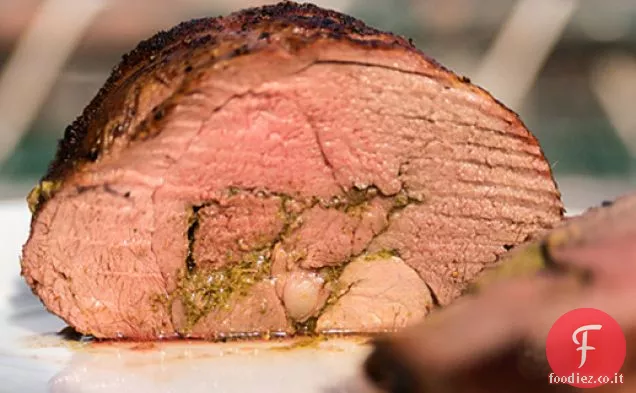 Pesto di Agnello ripieno all'aglio e Menta alla griglia