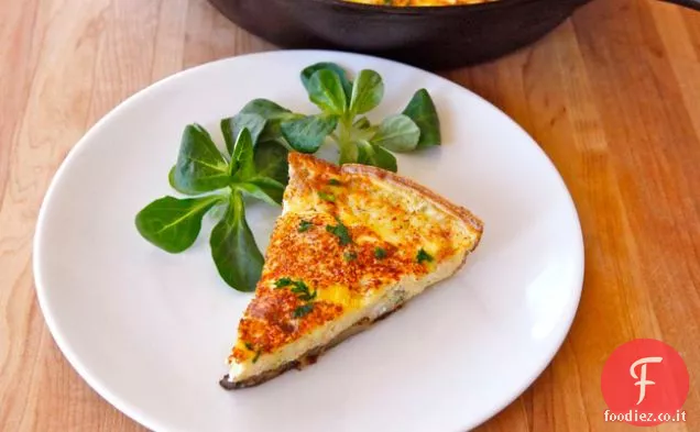 Frittata di funghi, Harissa e formaggio di capra