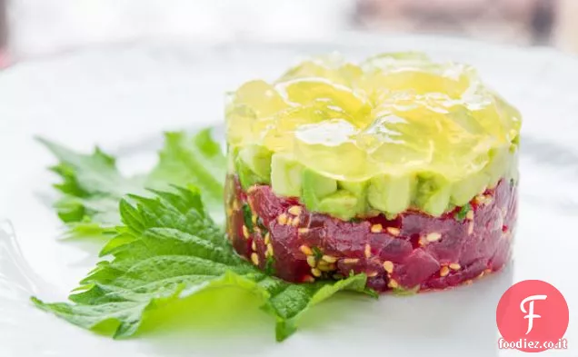 Tartare di Tonno con Yuzu Gelée