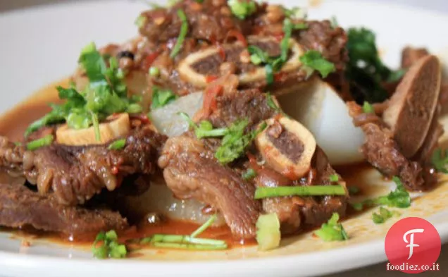 Brasato di manzo rosso del Sichuan