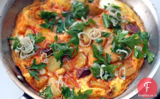 Cena stasera: Chorizo e Frittata di patate